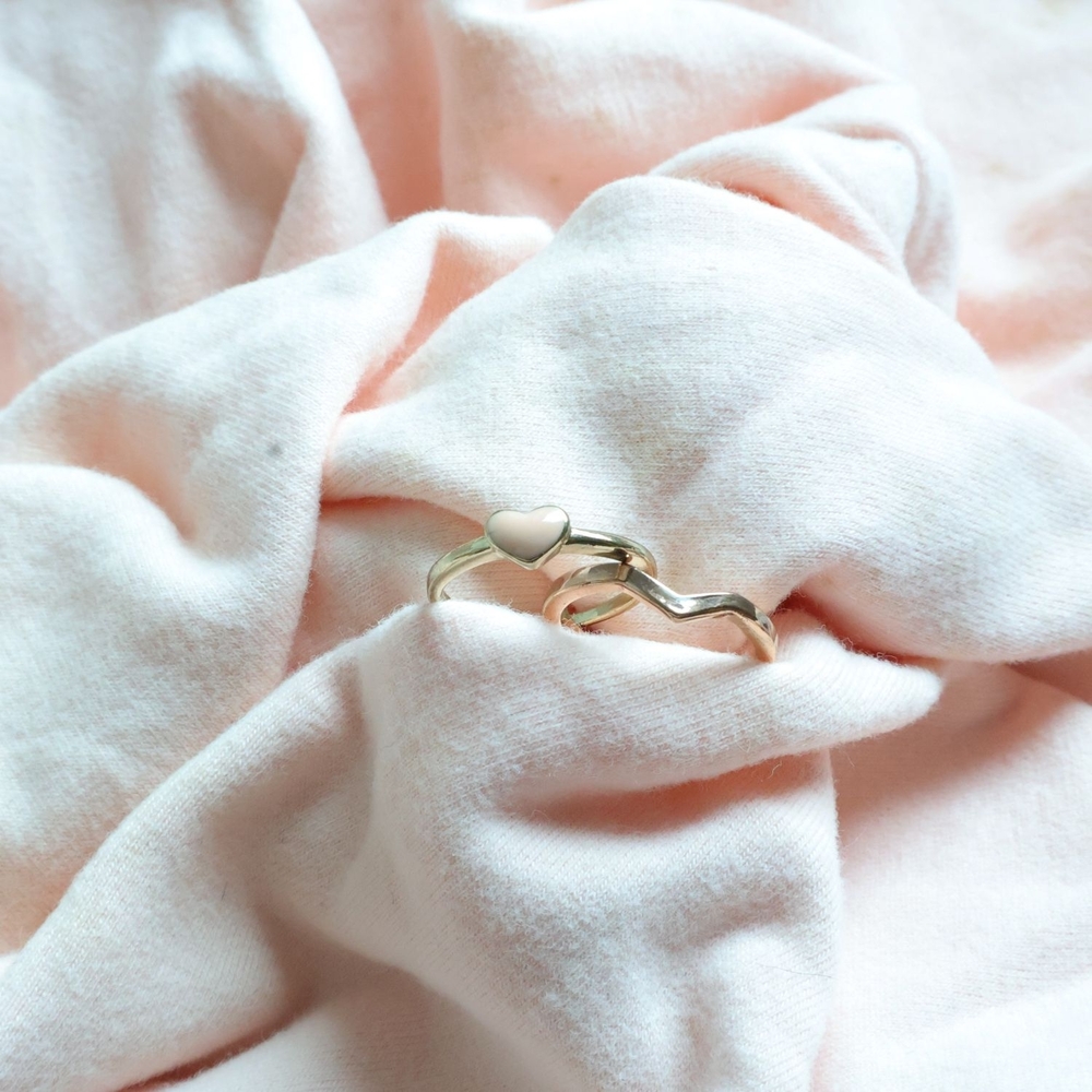 Robert Lee Morris Vintage Gold-Plated Two Tone Heart Ring